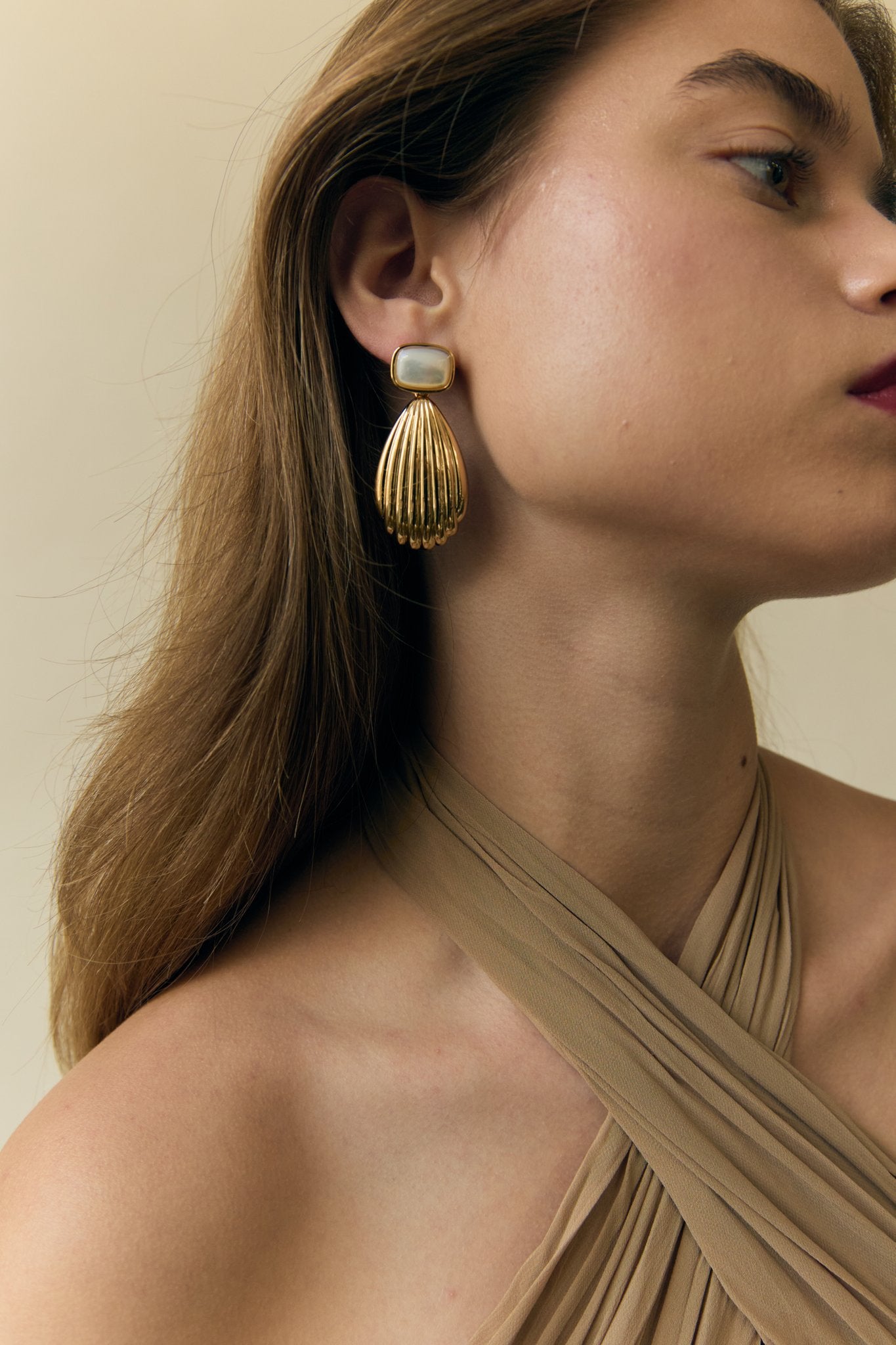 Chiara Shell Oversized Earrings