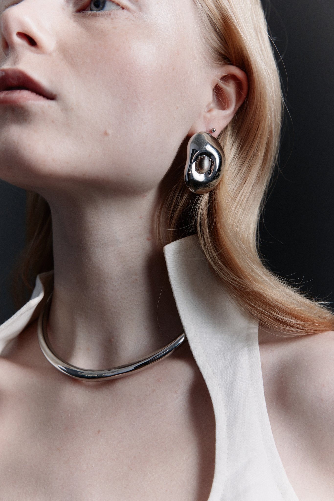 Zoe Shell Button Earrings