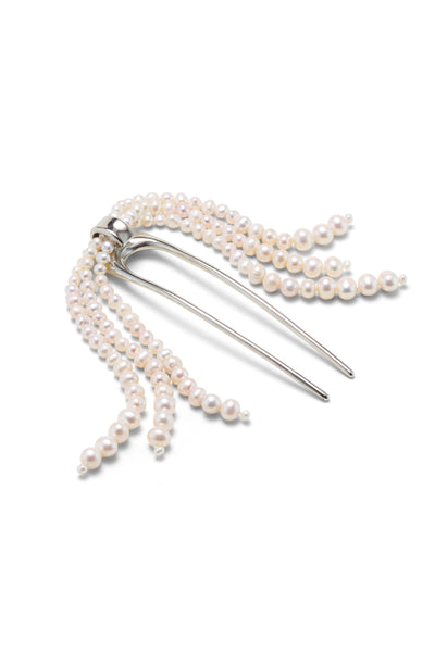 Broadway Freshwater Pearl Tassel French Pin | LELET NY