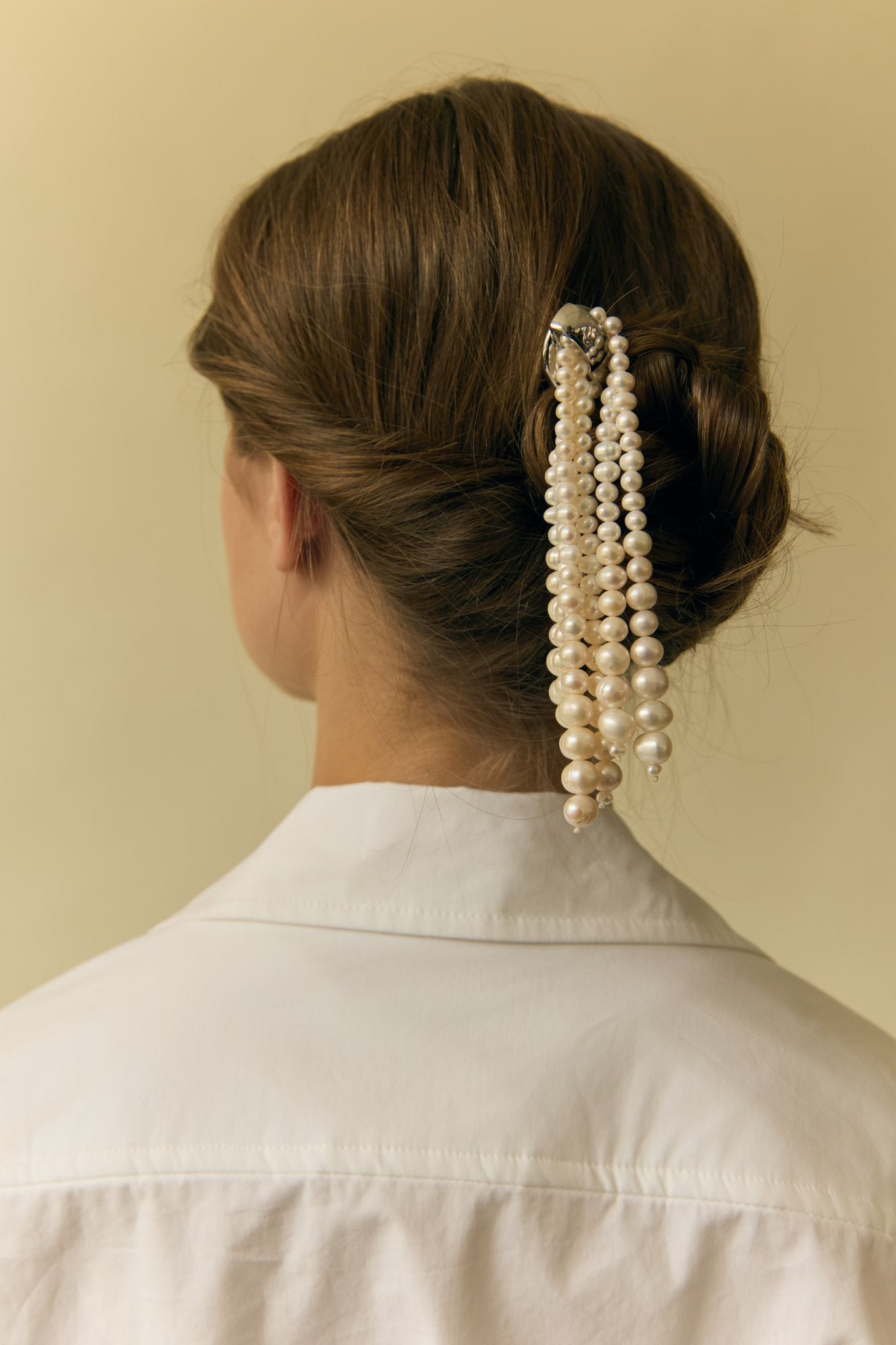 Broadway Freshwater Pearl Tassel French Pin