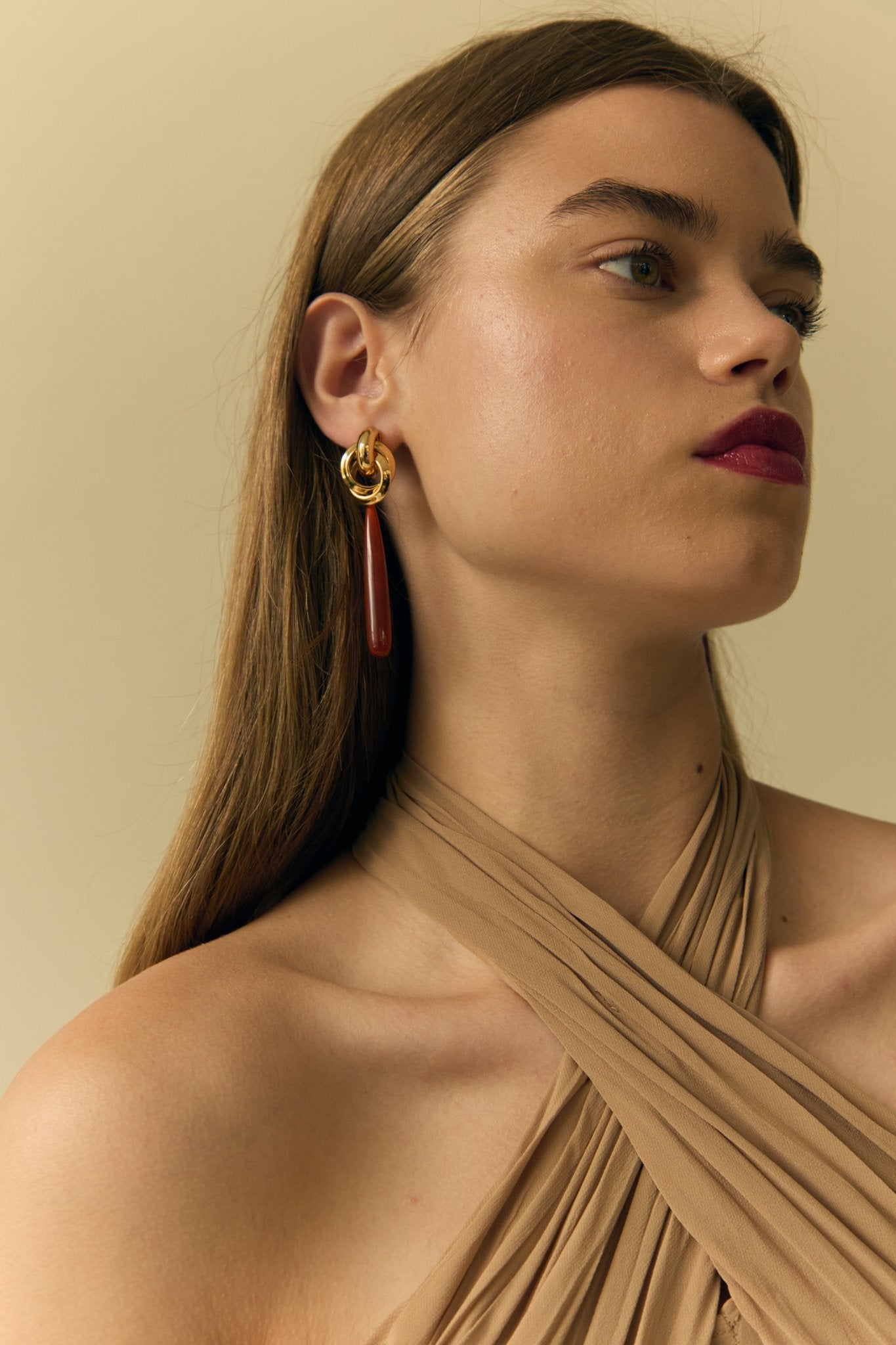 Nala Knot Stone Earrings