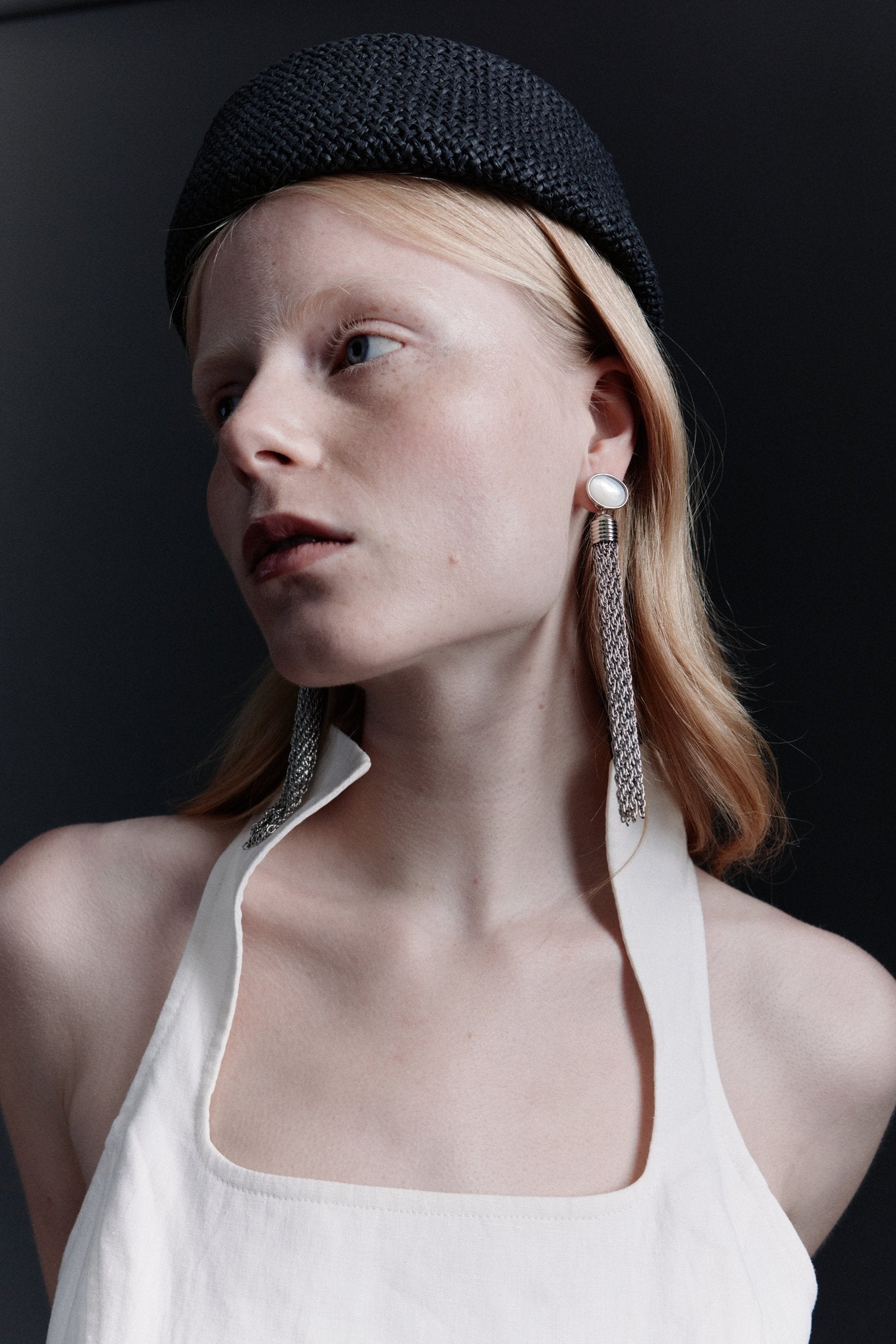 Rafia Pill Box Hat