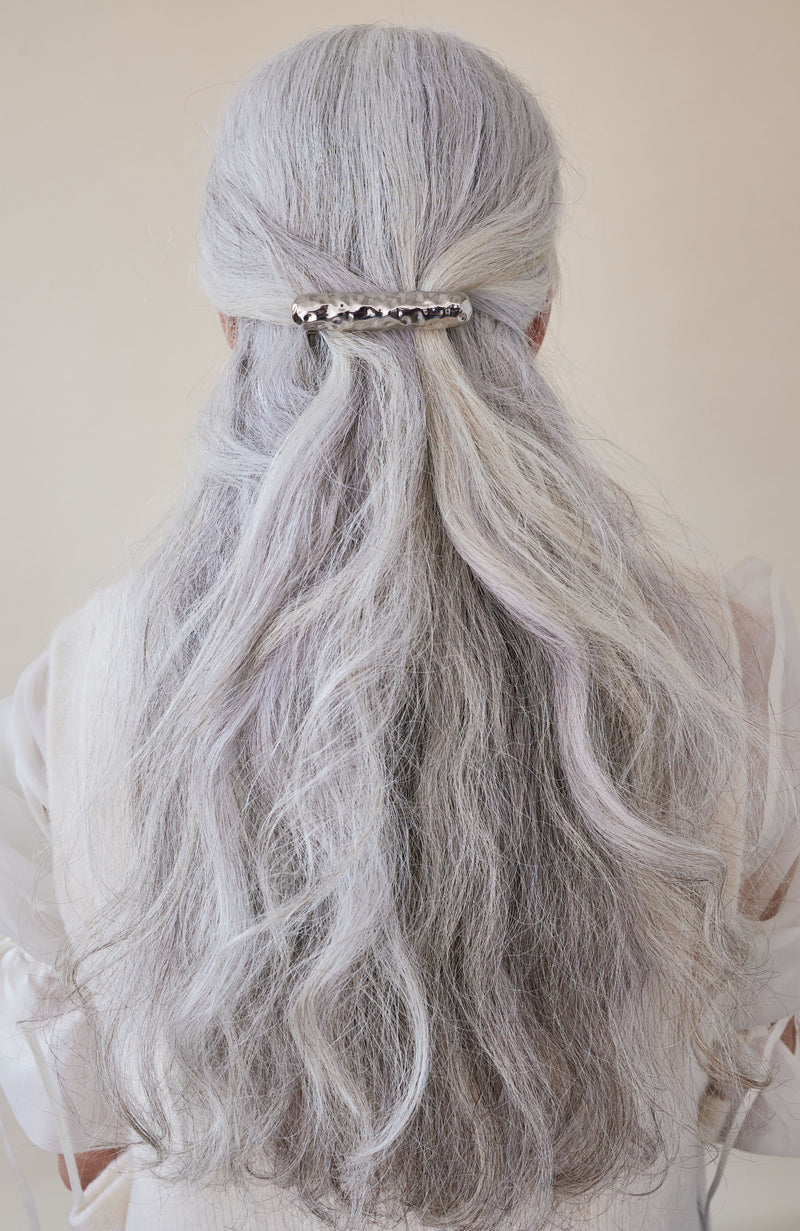 Hammered Bar Barrette