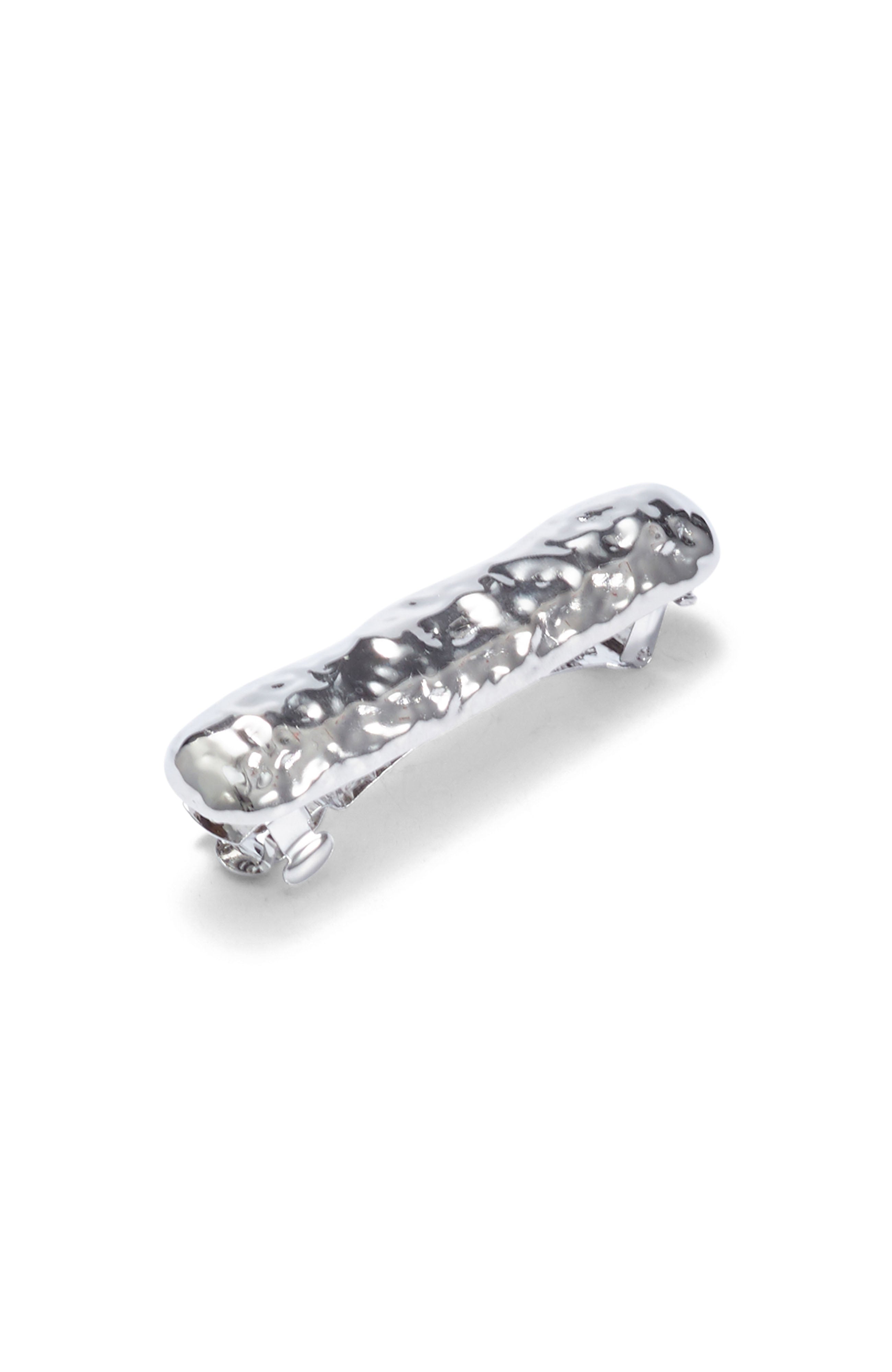 Hammered Bar Barrette