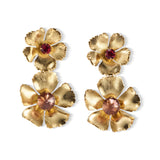 Eden Floral Crystal Drop Earrings