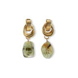 Brielle Knot Stone Drop Earrings