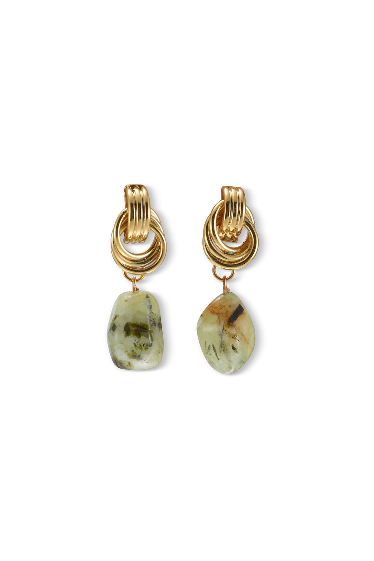 Brielle Knot Stone Drop Earrings