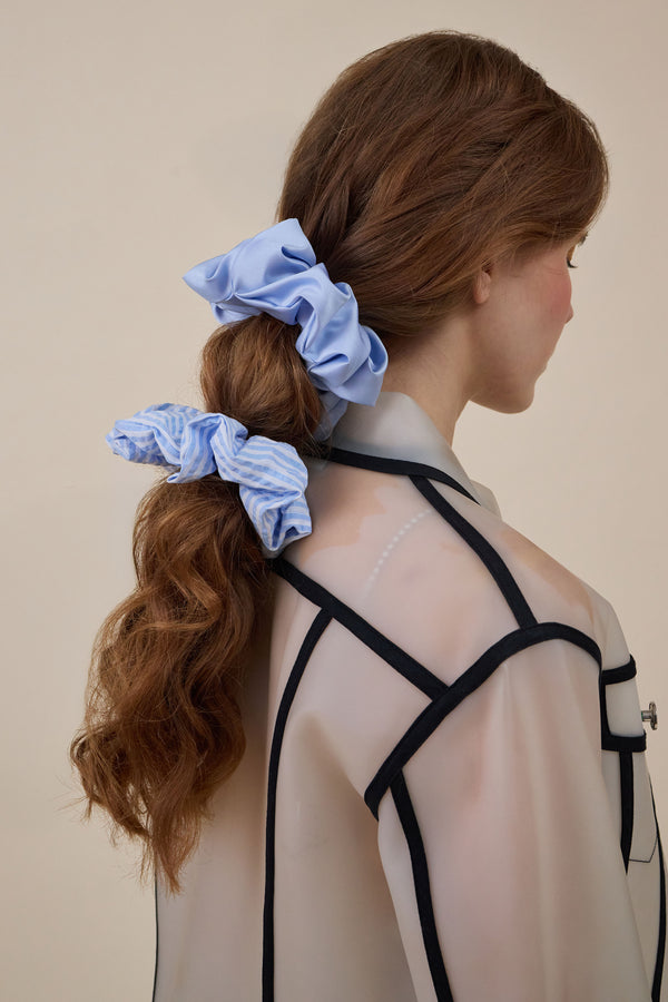 Amy Seersucker Oversized Scrunchie