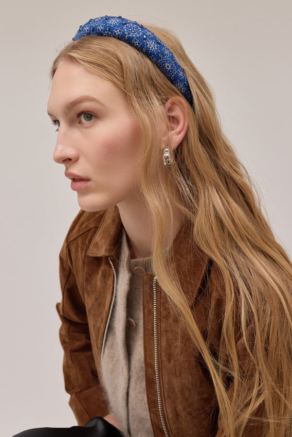 Paisley Crystal Padded Headband