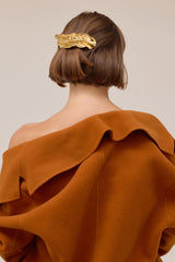 Glossy Draped Barrette