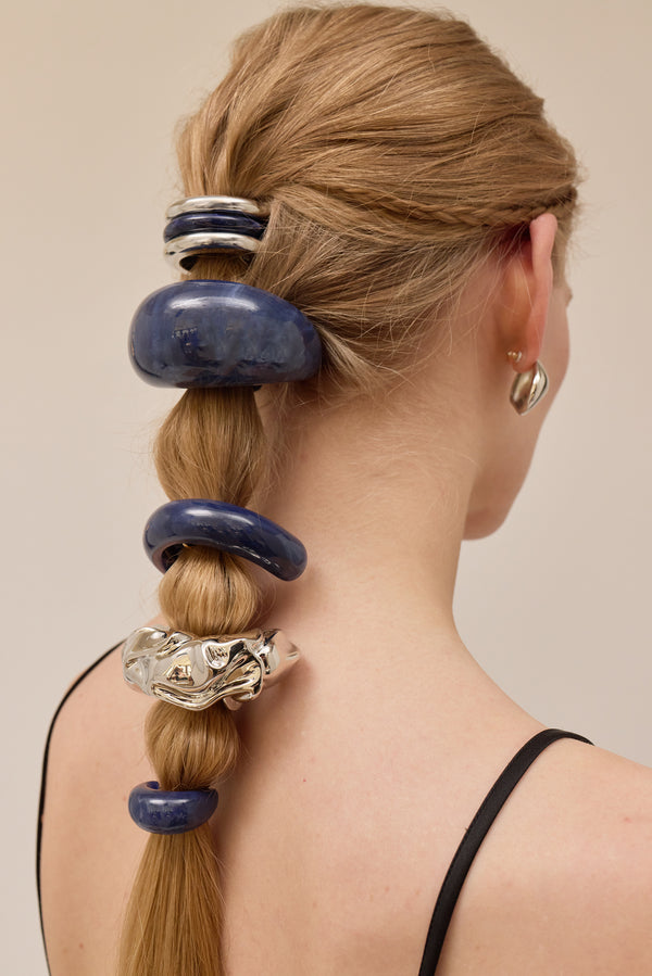 Anya Mixed Metal Marble Pony Cuff