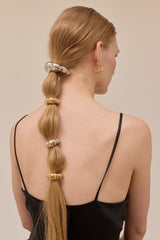 Glossy Croissant Hoop Earrings