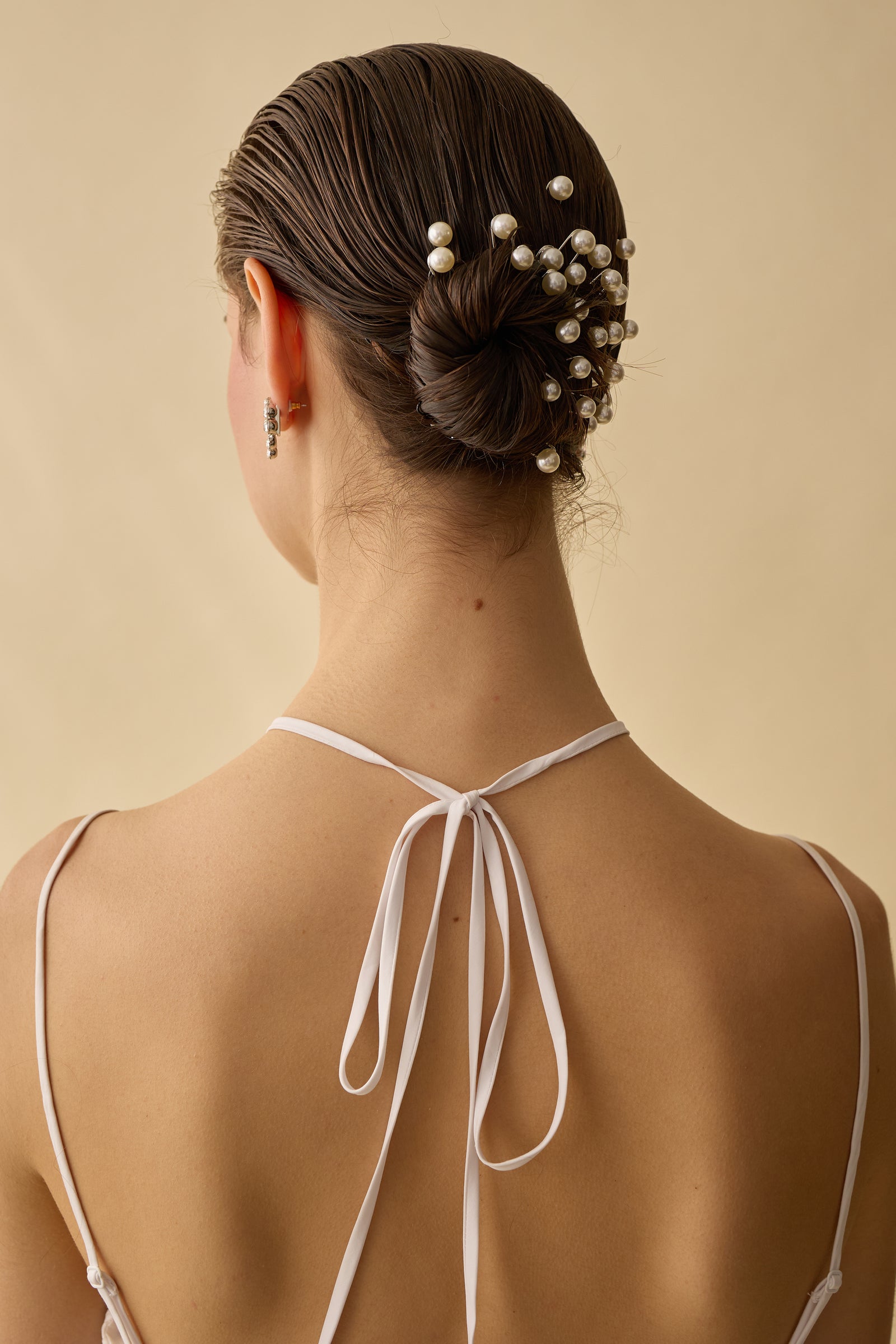 Pearl Hair Pin Set of 7 | LELET NY display picture 3