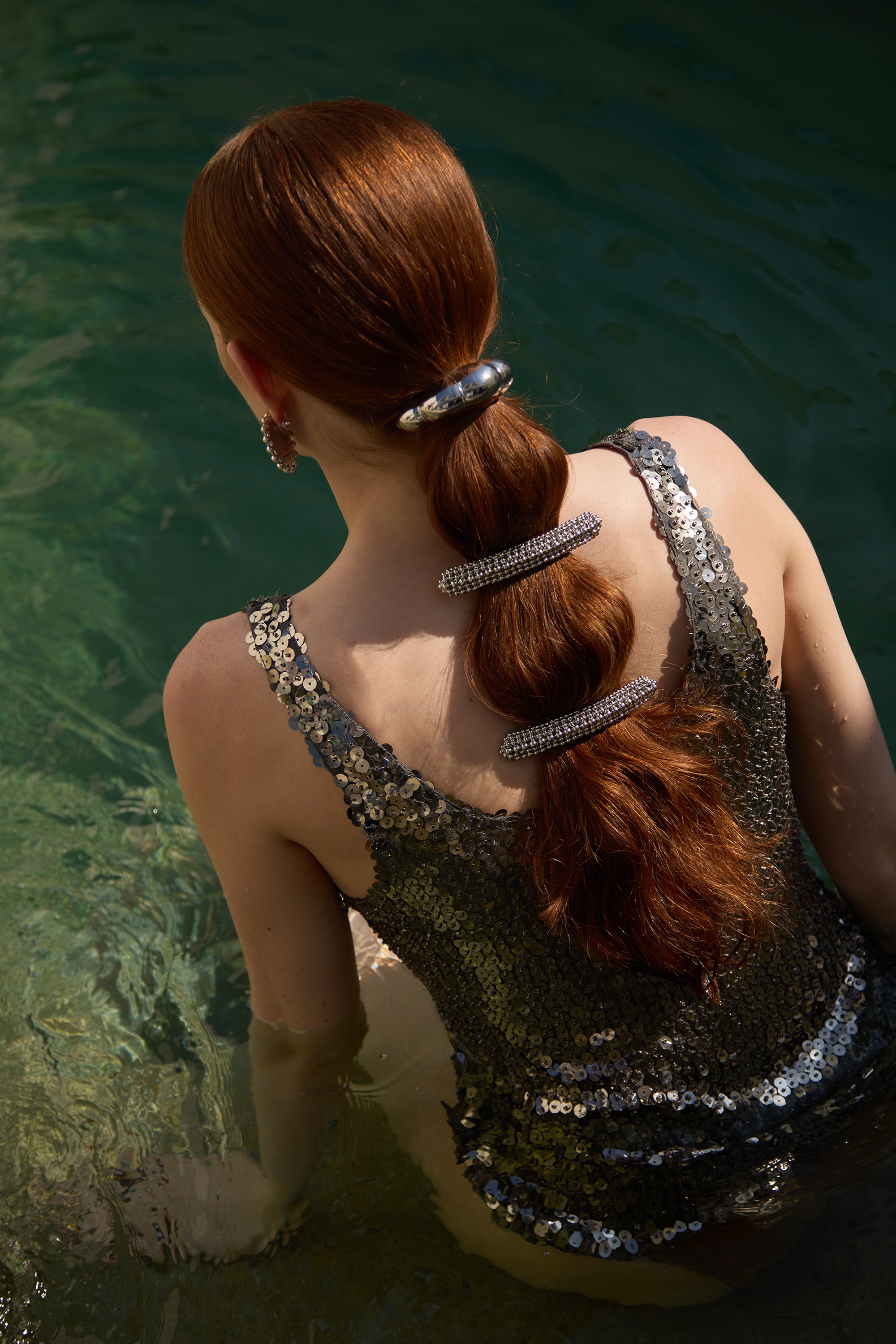 Zoe Ballchain Bar Barrette