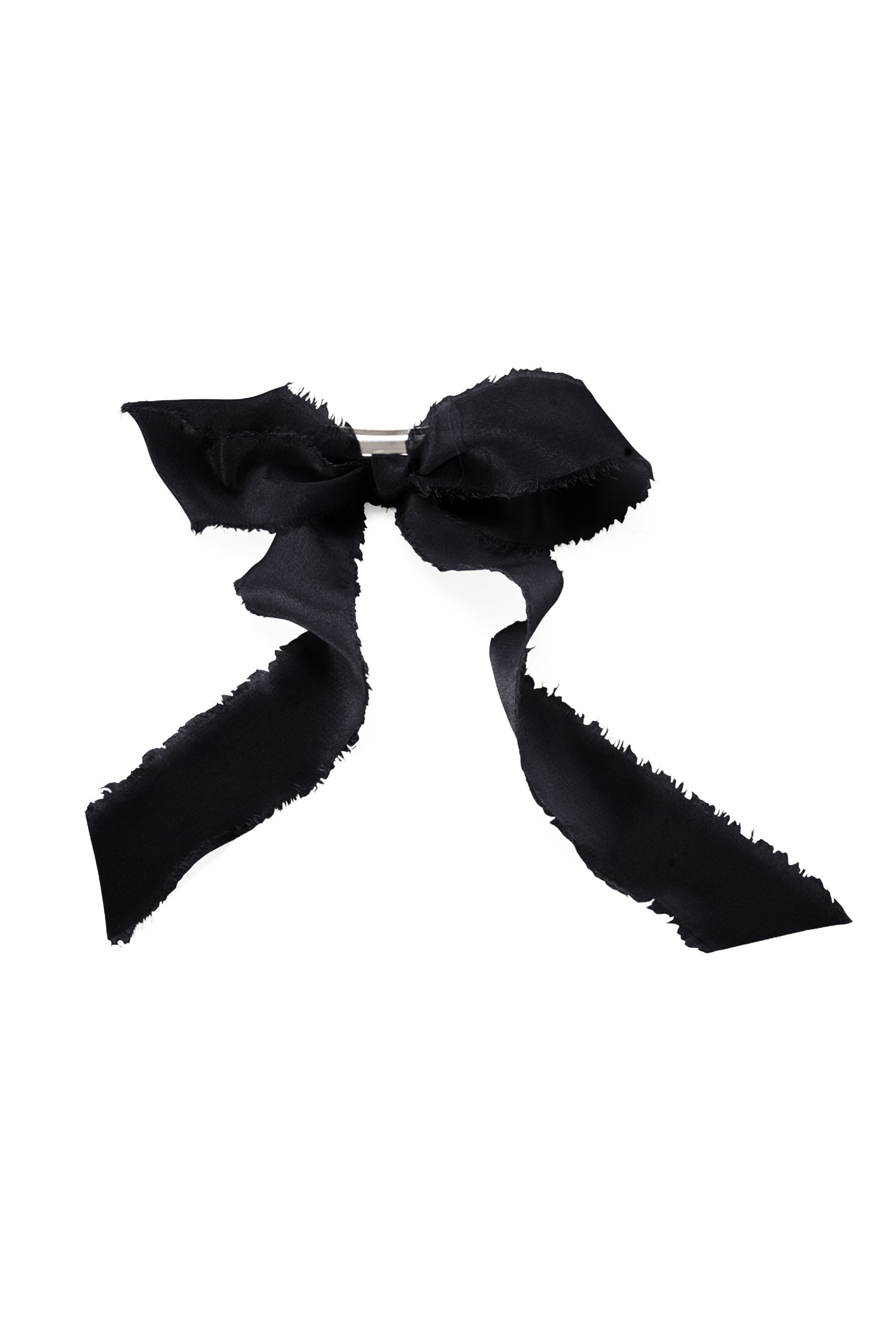 Mini Raw Edge Silk Bow