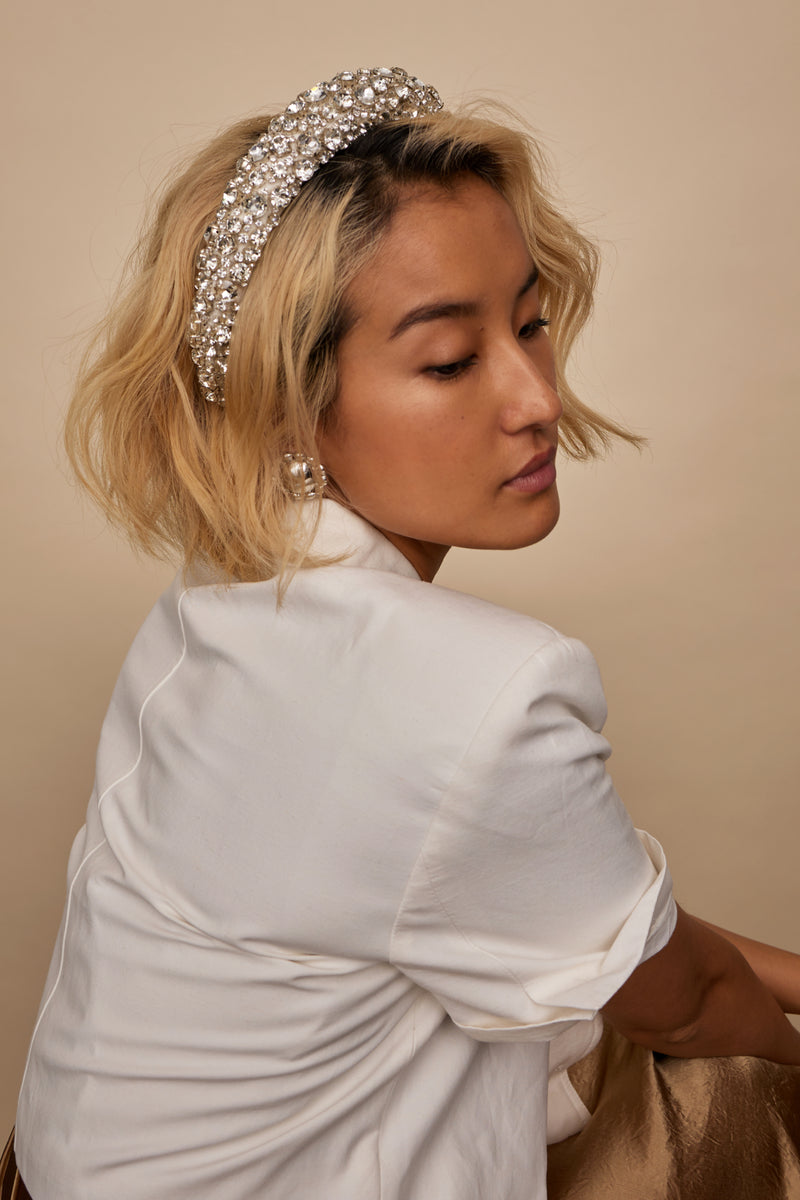 Hannah Crystal Padded Headband