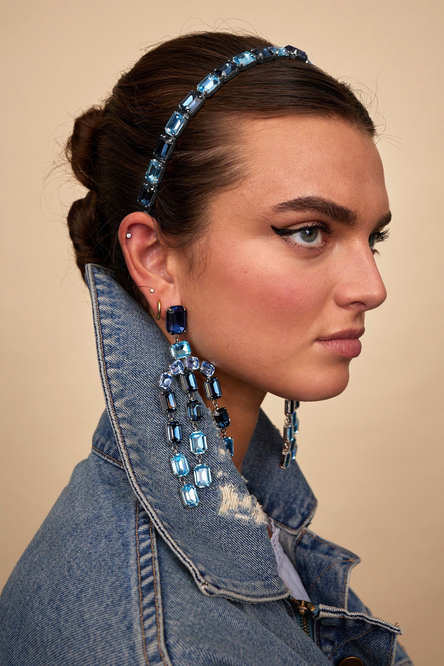 Mika Crystal Chandelier Earrings