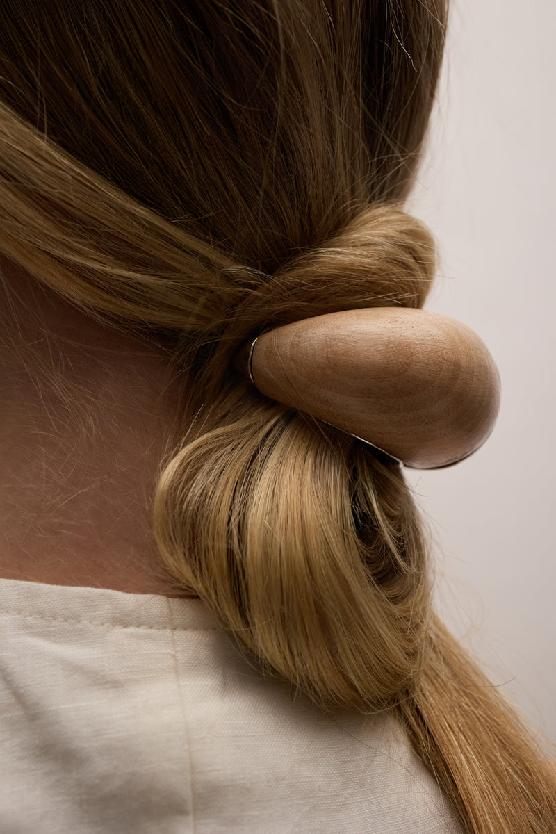 Amara Wood Dome Pony Cuff