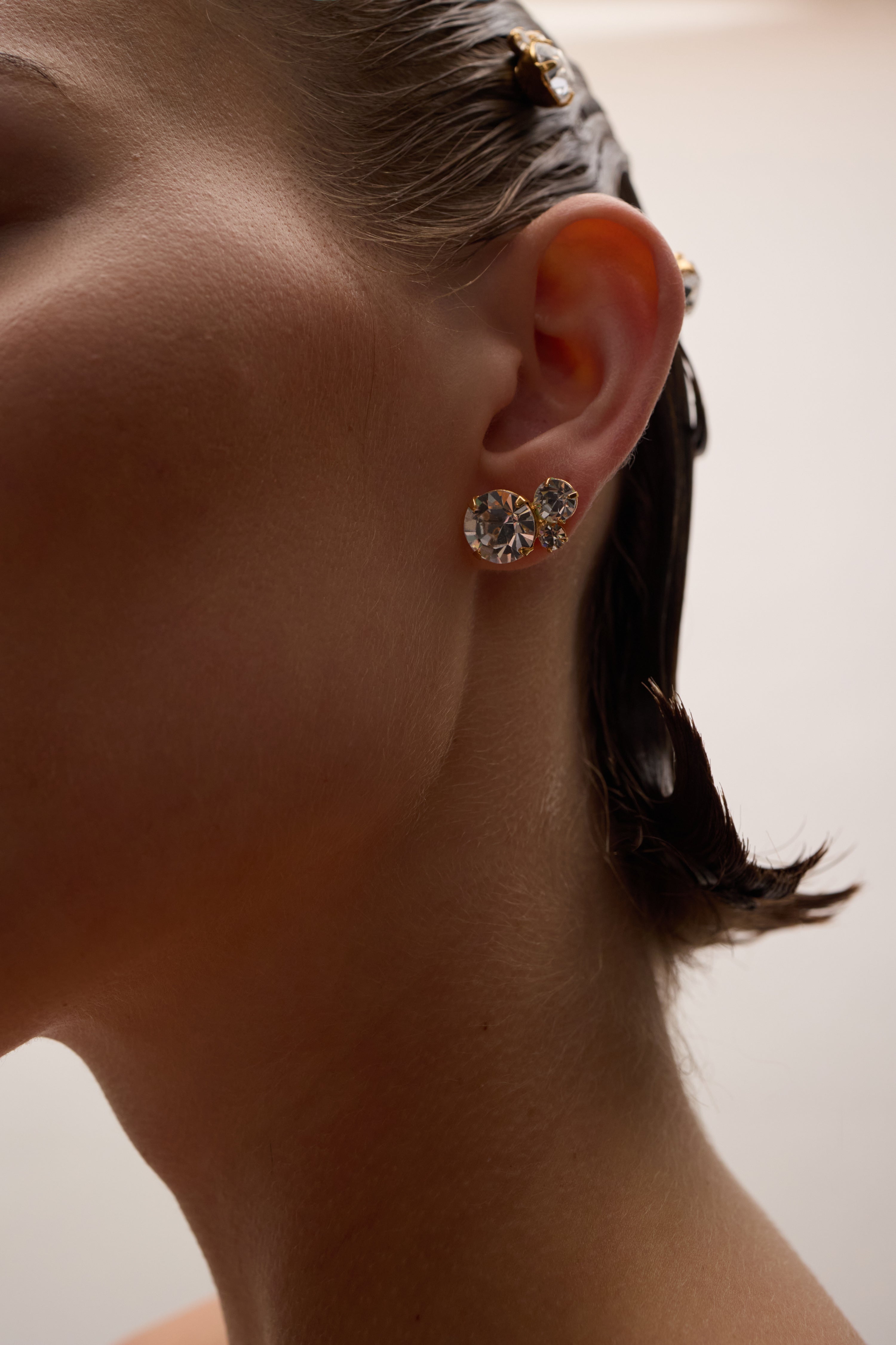 Allison Crystal Stud Earrings| LELET NY