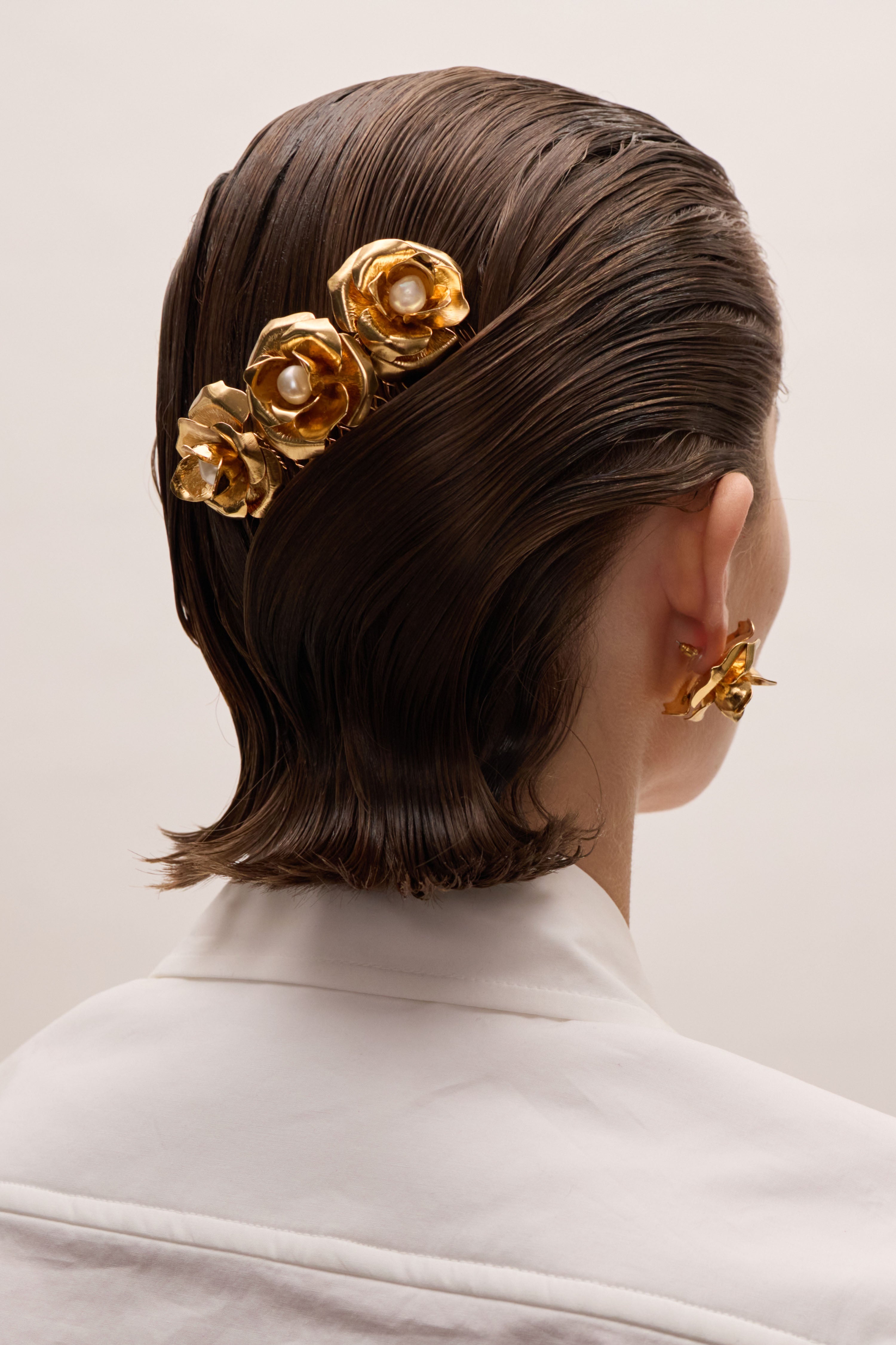 Ivy Floral Pearl Comb| LELET NY