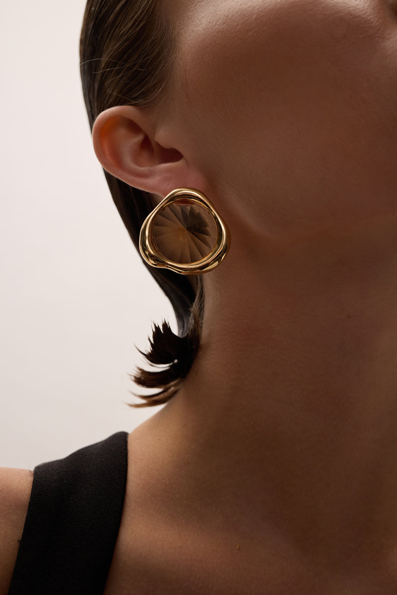 Sloane Crystal Button Earrings