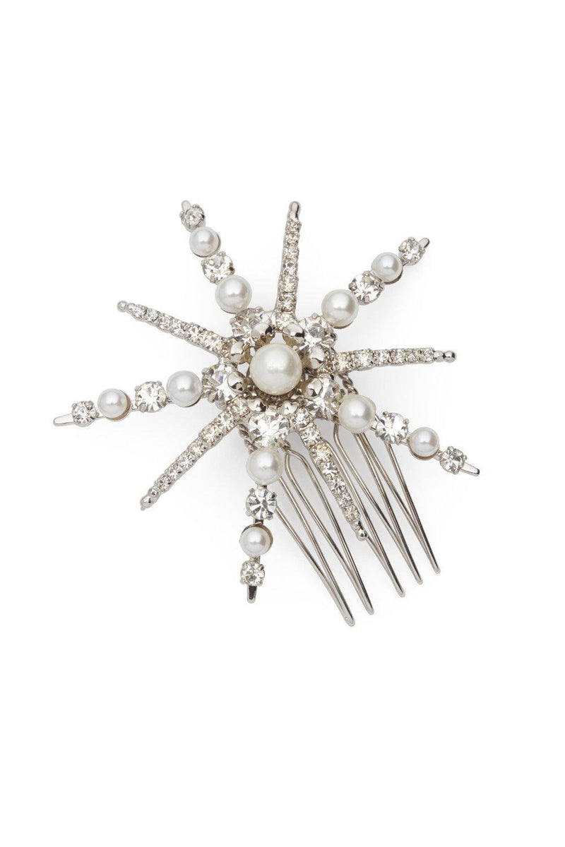 Starlet Pearl and Crystal Petite Comb