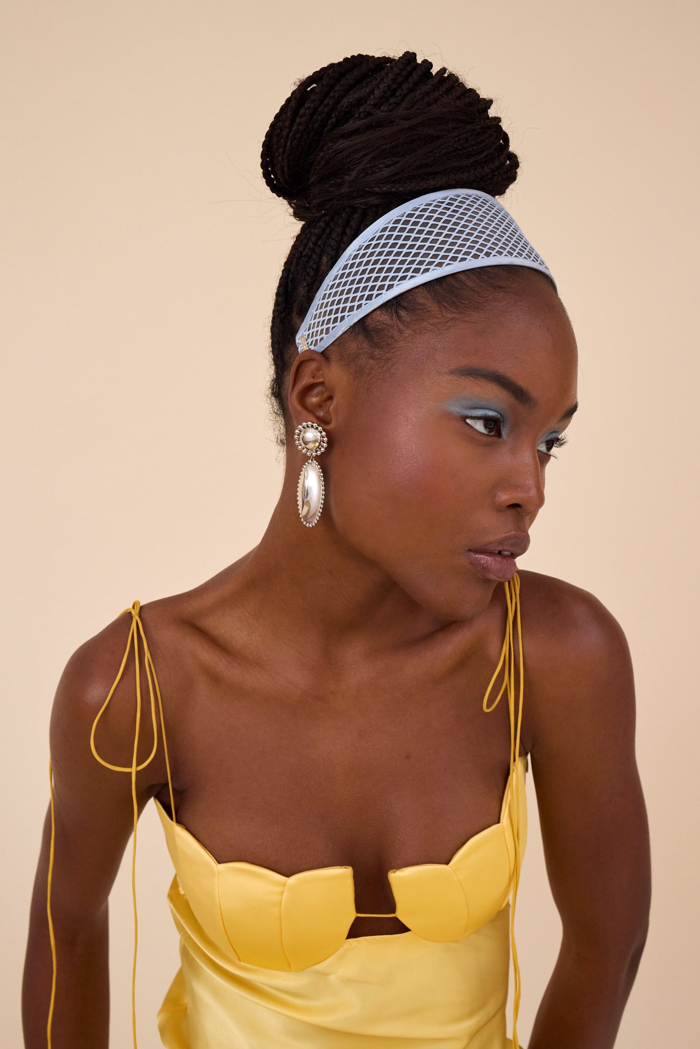 Giselle Fishnet Wide Headband