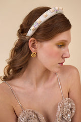 Heather Studded Floral Headband