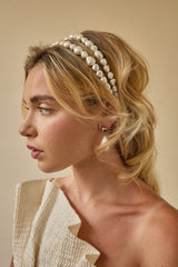 Aria Pearl Double Strand Headband