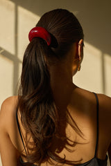 Red Marble Dome Pony Cuff