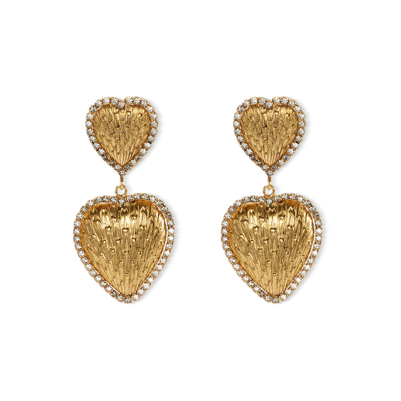 Kelly Heart Drop Earrings | LELET NY