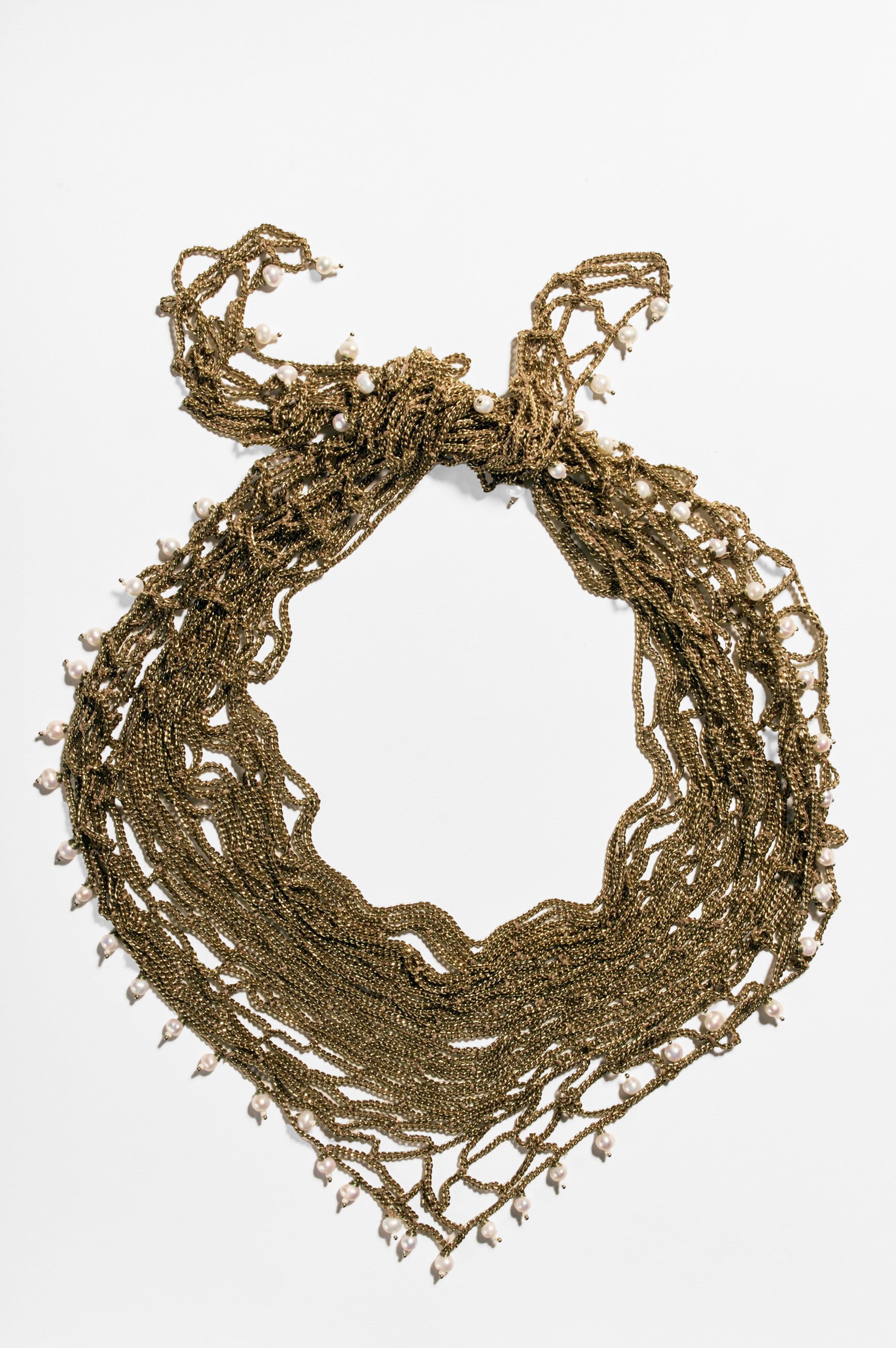 Chain Bandana with Freshwater Pearls