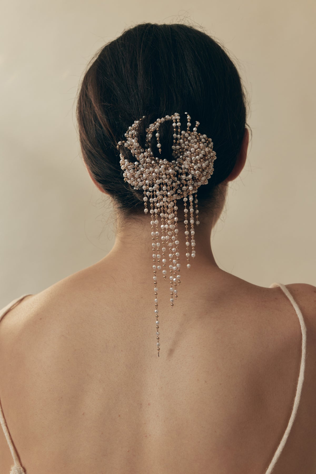 Gia Pearl and Chain Comb