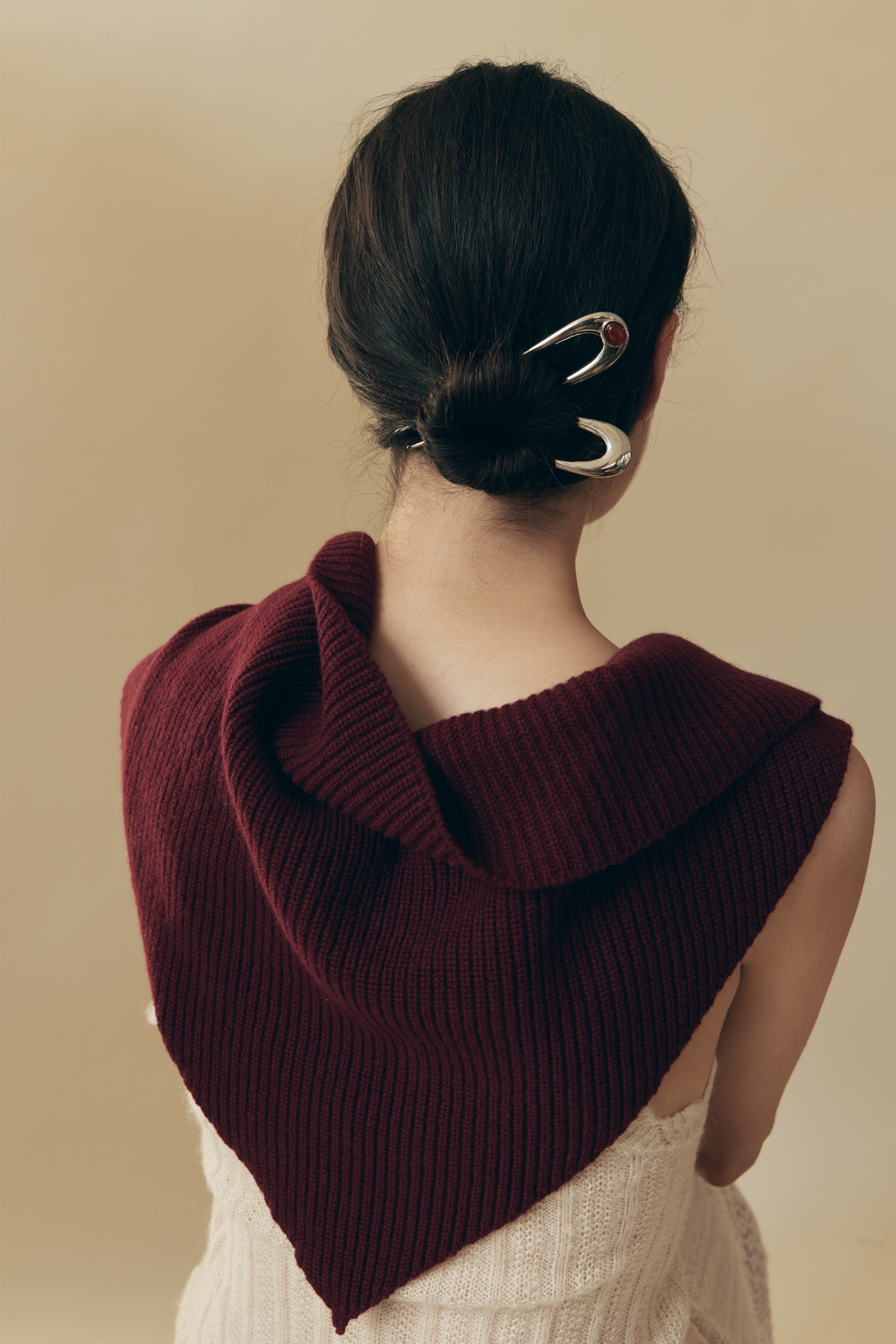 Camille Ribbed Scarf Bandana