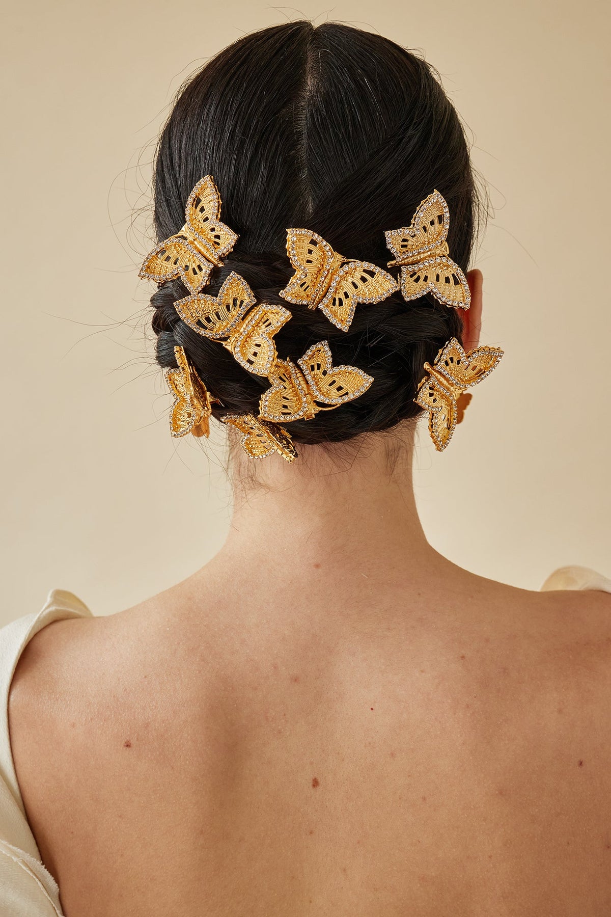 LELET NY ヘアーアクセサリー ポニー バタフライ 蝶 バタフライ Butterfly Clip Set of 3 | LELET NY