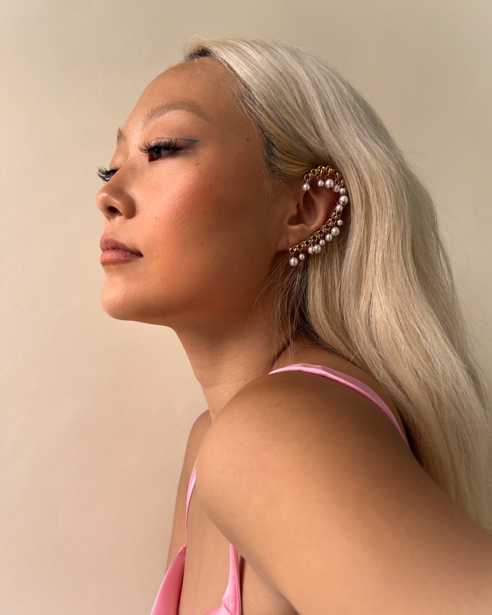 ピアス LOVE ME MONSTER Vintage Pearl Ribbon Earcuff Ring LOVE ME MONSTER Vintage Pearl Ribbon Earcuff Ring ピアス