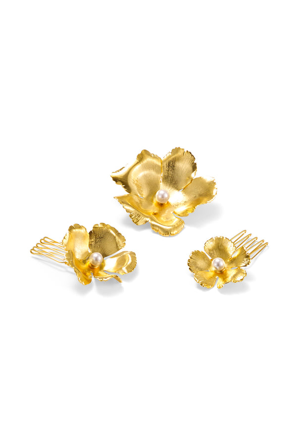 Eden Floral Comb Set