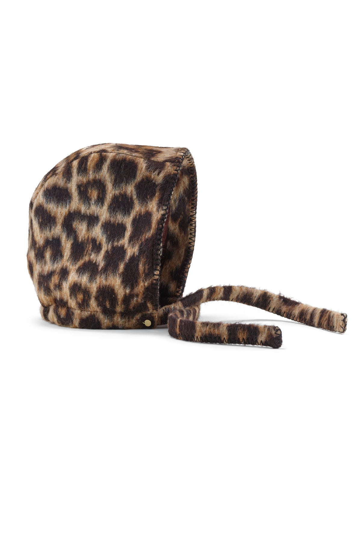 Masha Leopard Wool Hood