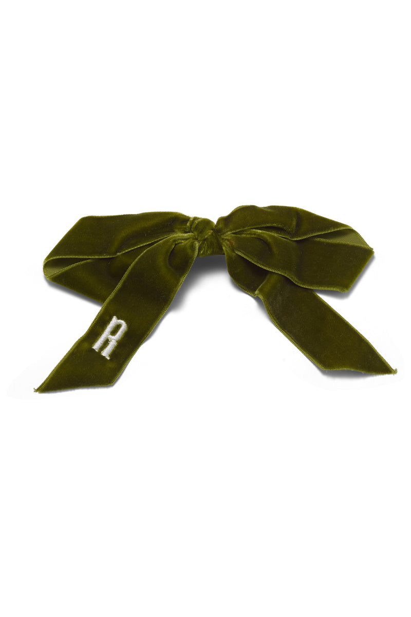 Monogram Bow French Barrette