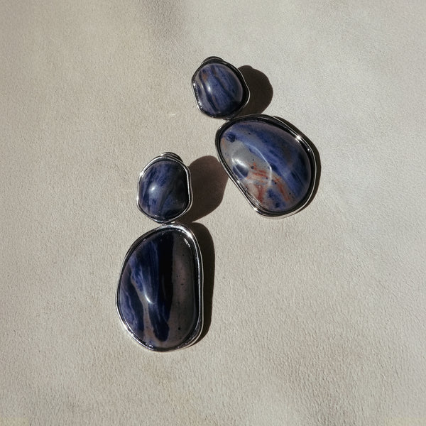 Zoe Marble Drop Earrings