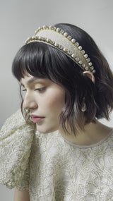 Samara Pearl and Crystal Headband