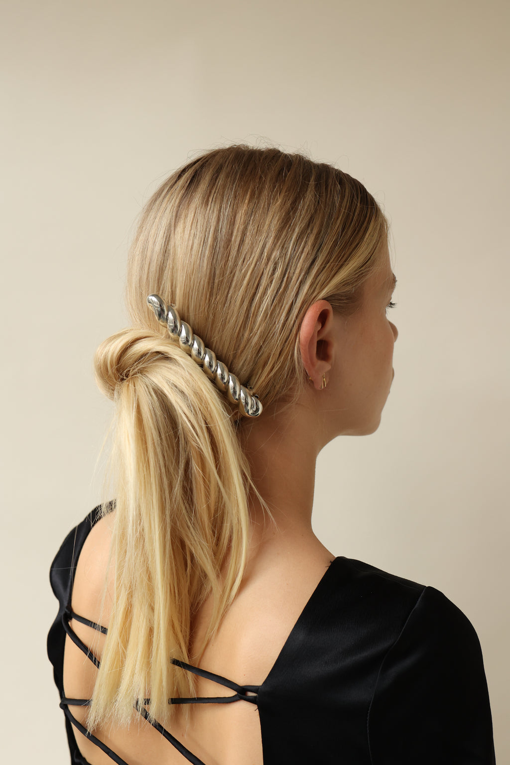 Glossy Twist Bar Barrette LELET NY glossy-twist-bar-barrette-lelet-ny