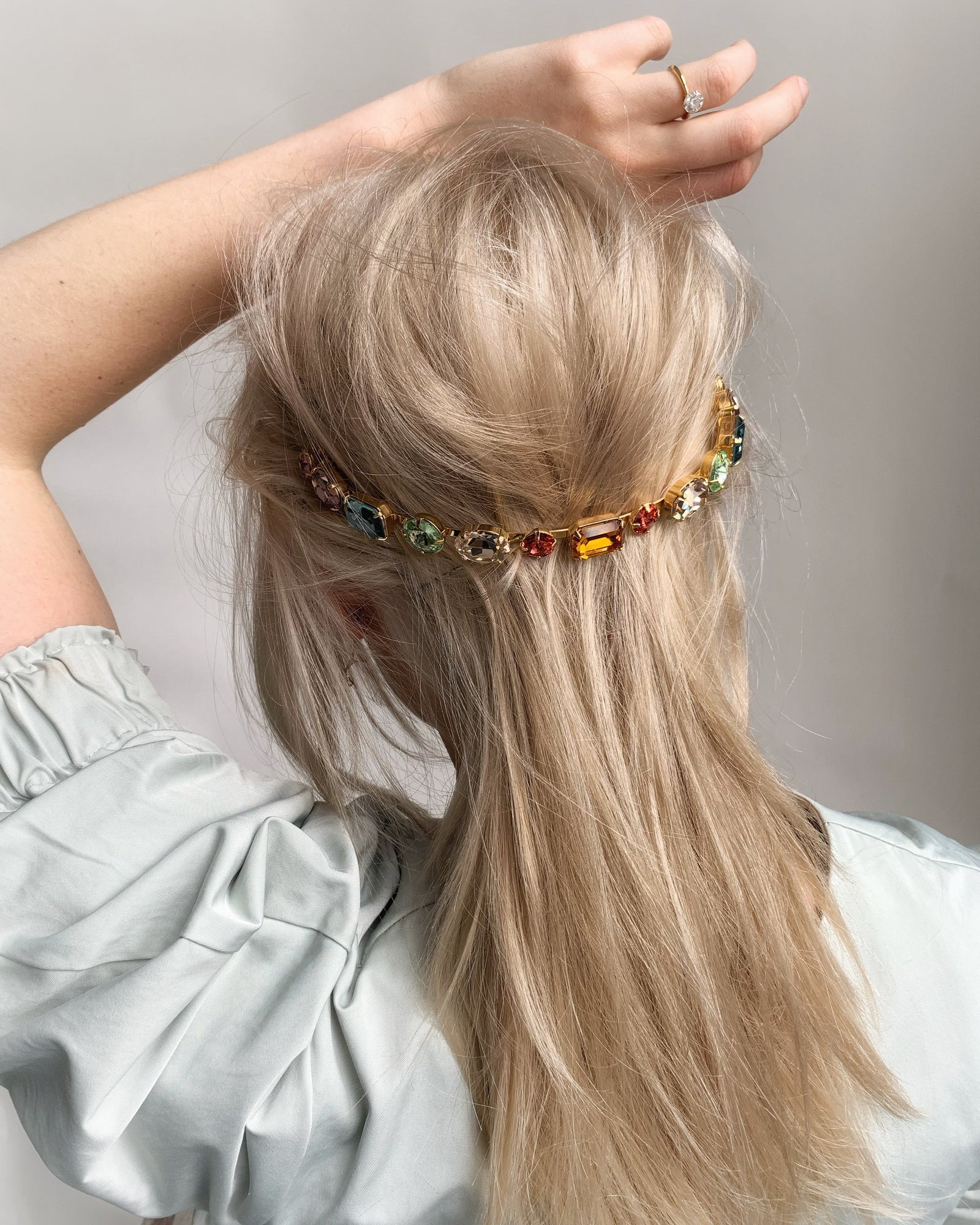 LELET NY ヘアーアクセサリー パーティー ポニー クリスタル Garden Party Crystal Halo | LELET NY