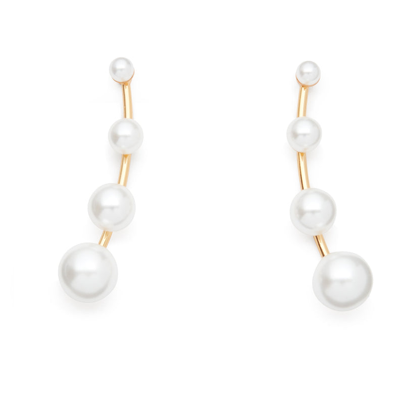 Tapered Pearl Earrings | LELET NY