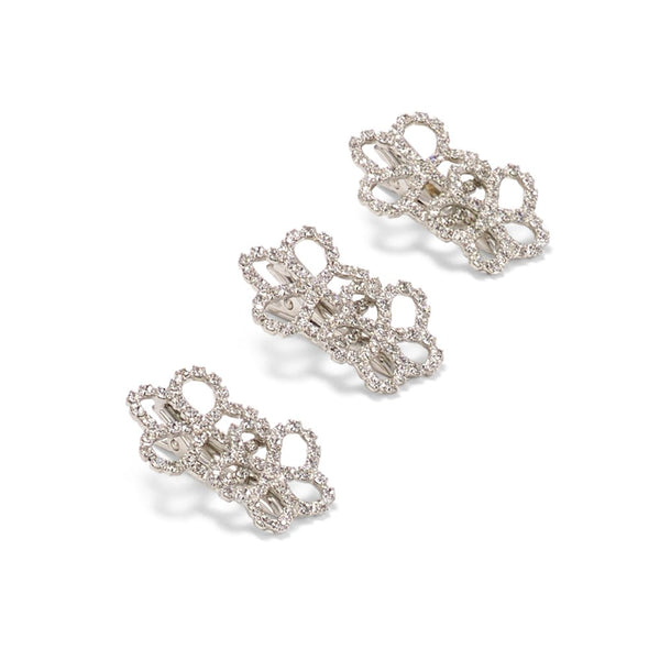 Camellia Crystal Clip Set