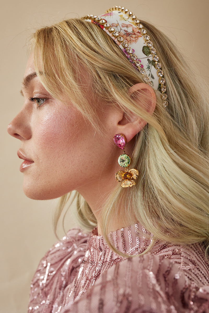 Annabel Rose Floral Earrings