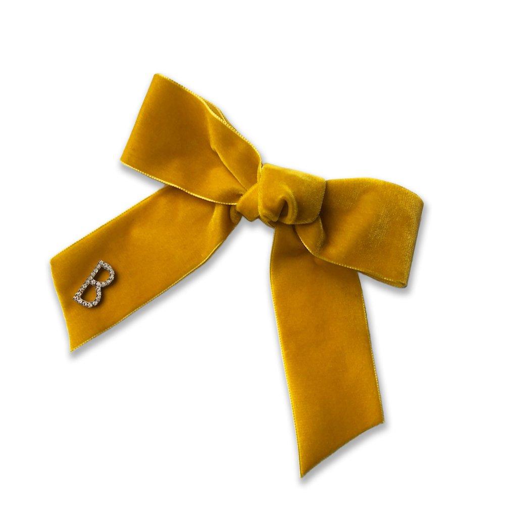 monogram silk bow tie